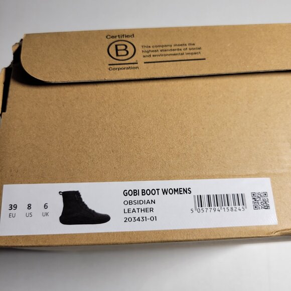 Vivobarefoot Gobi Boot Womens in Obsidian - Picture 4 of 10